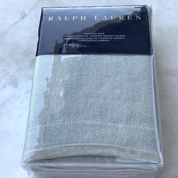 RALPH LAUREN CELADON SONYA LINEN EUROPEAN SHAM NEW - Picture 1 of 5